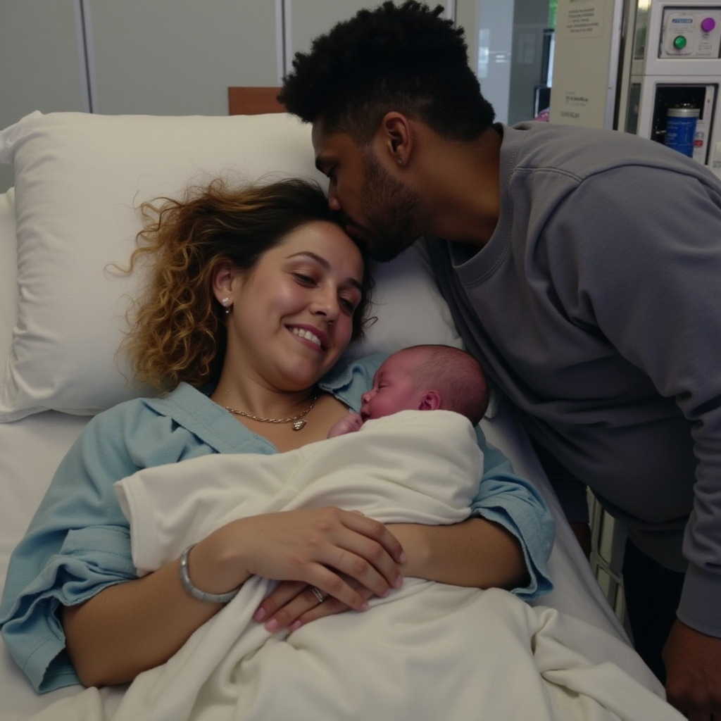mother and father with newborn