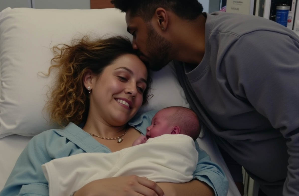 couple with a newborn